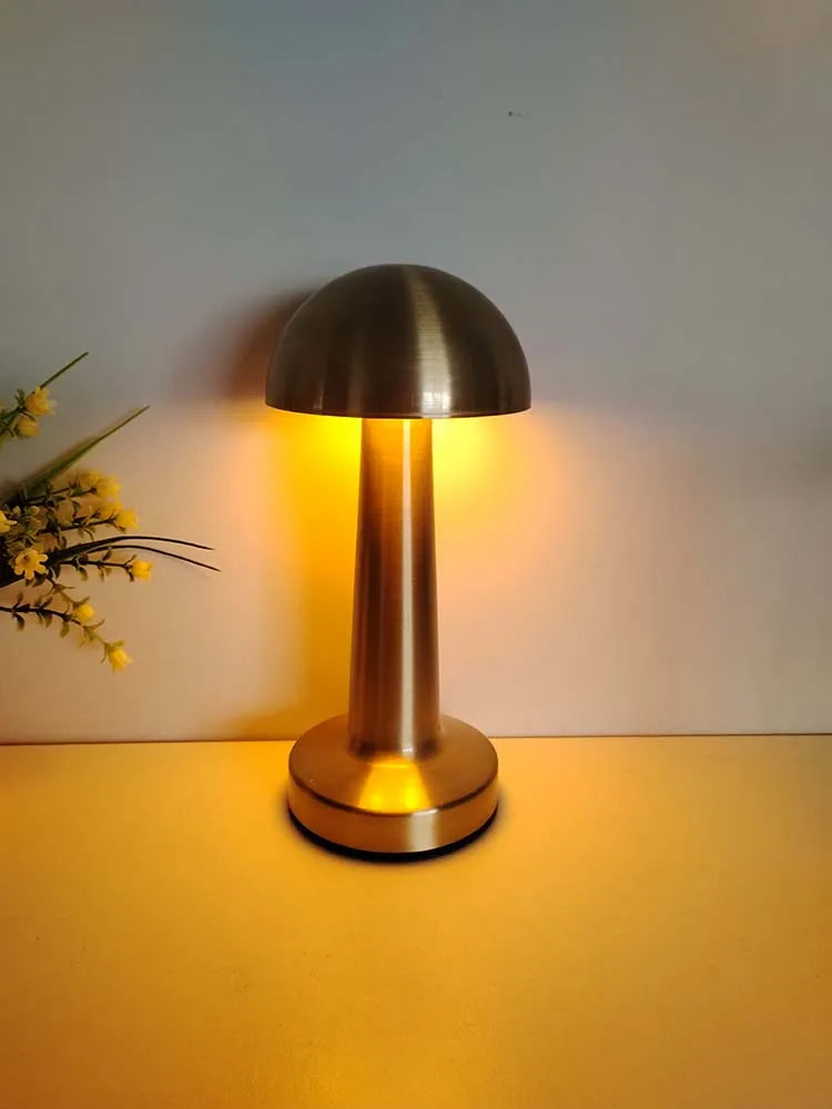 Lampe de Table LED Rétro Rechargeable – 3 Intensités & Tactile