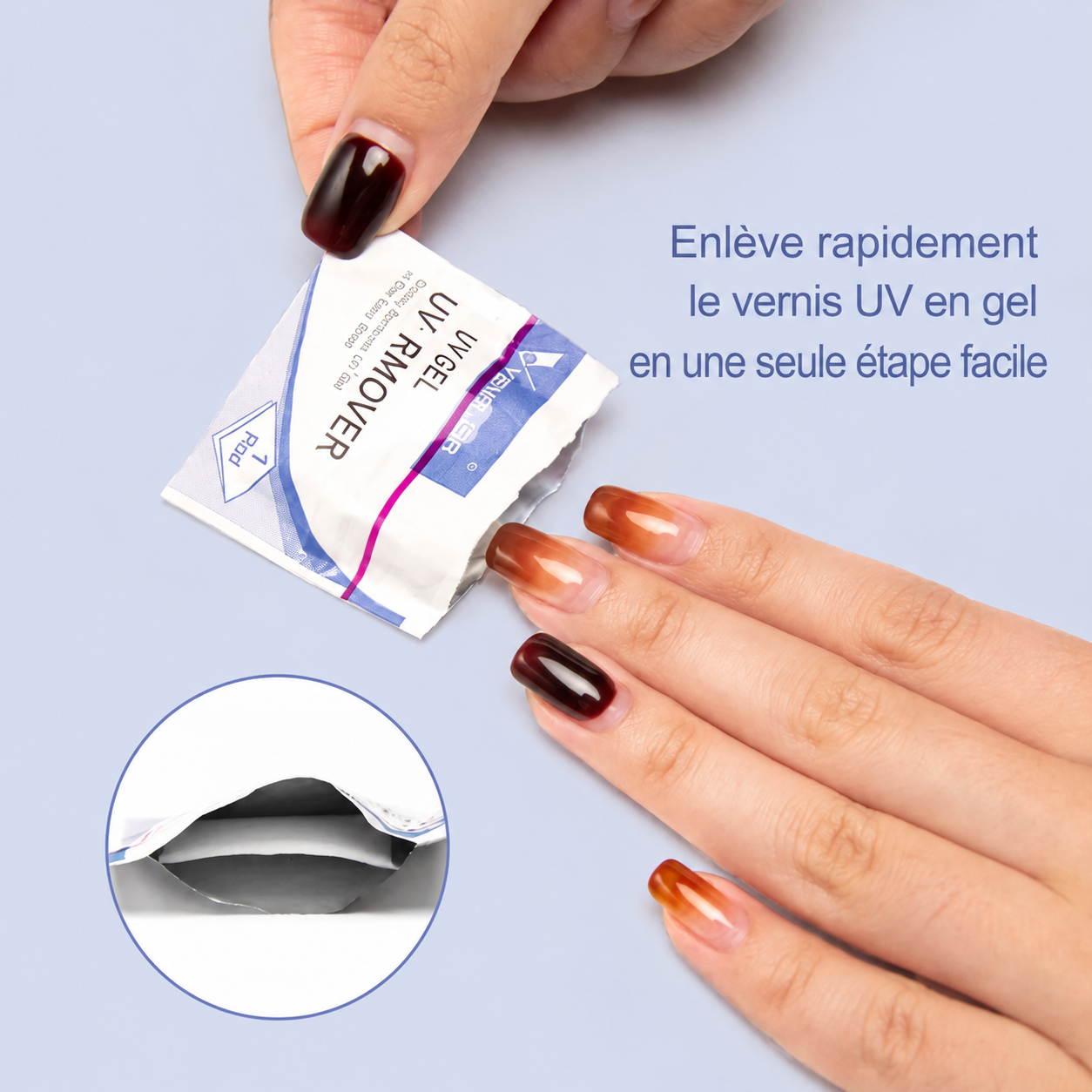 20 lingettes Dissolvants & Nettoyants pour Vernis Gel UV - Venalisa