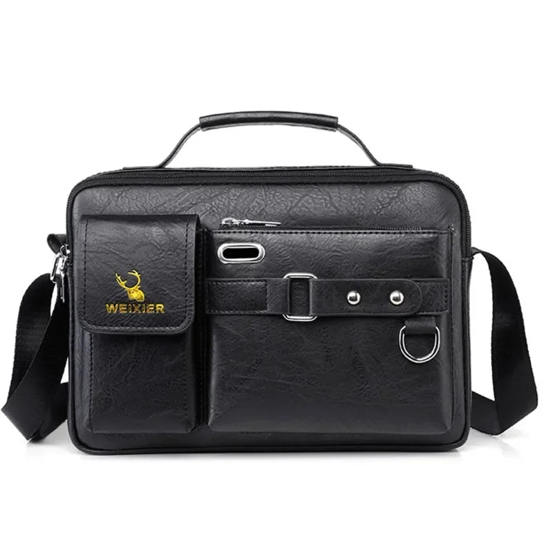 Petite Sacoche Voyage Homme Marron - Multi-Poches Pratique