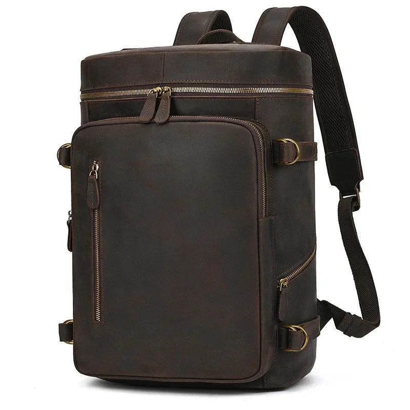 Sac à Dos Homme en Cuir Luxe - Finition Haut de Gamme Soignée