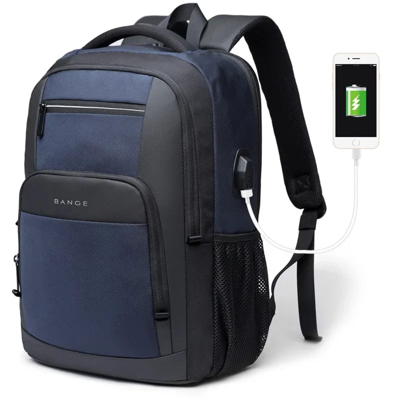 Sac à Dos Homme pour Ordinateur Noir - Port USB Intégré
