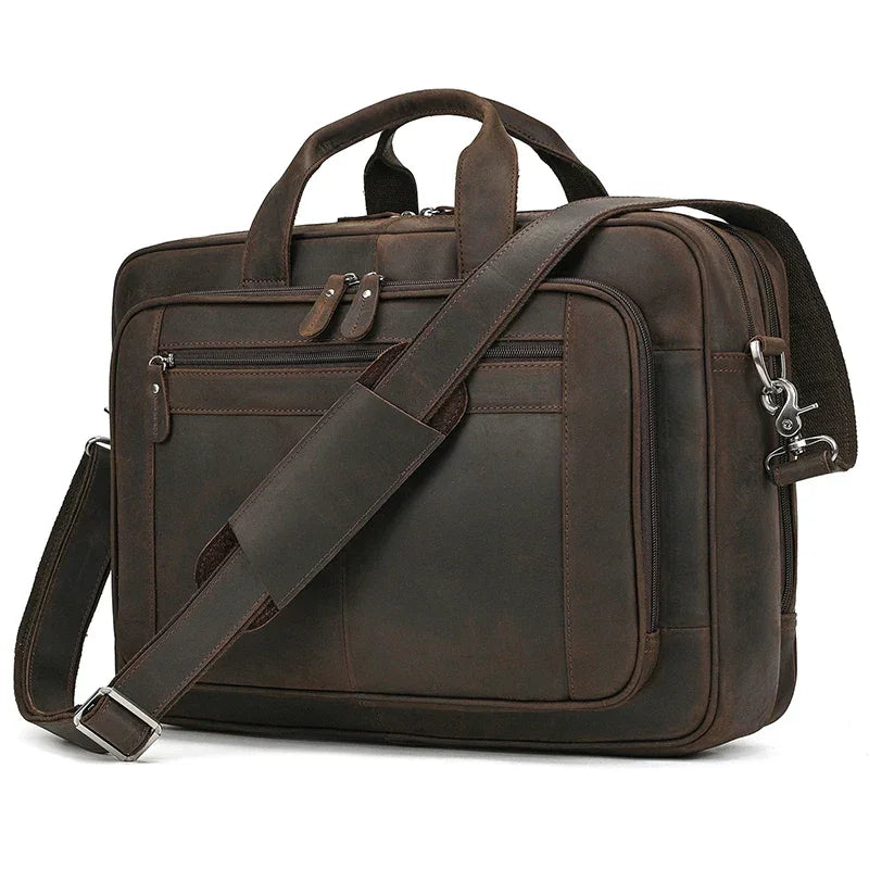 Sacoche Ordinateur Homme Tendance Noire, Cartable Moderne