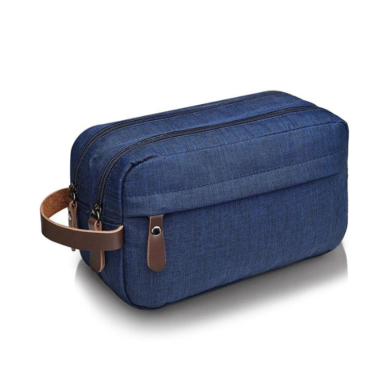 Trousse de Toilette en Cuir pour Homme, Multicolore et Compacte