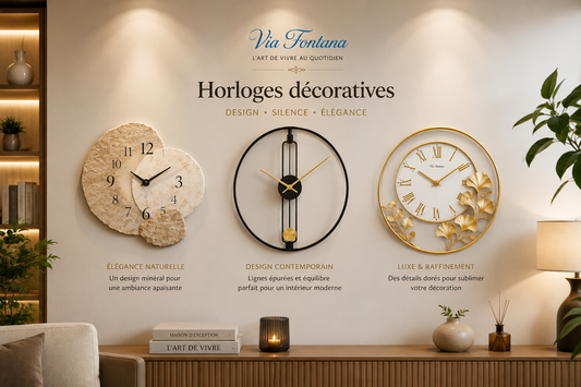 Les horloges décoratives : quand le temps devient un élément de votre décoration