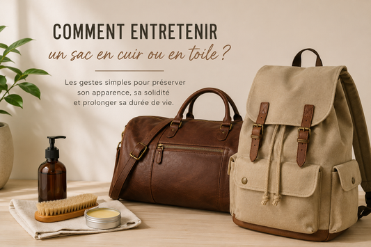 Comment entretenir un sac en cuir ou en toile ?
