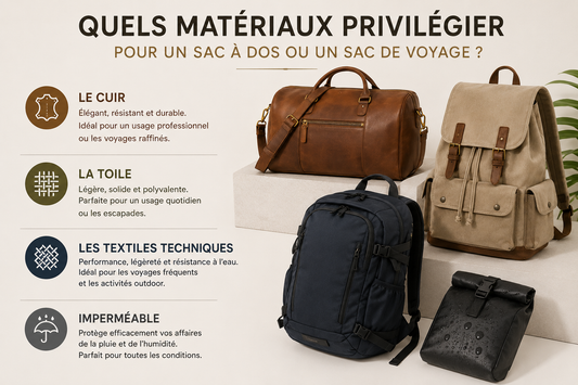 Quels matériaux privilégier pour un sac à dos ou un sac de voyage ?