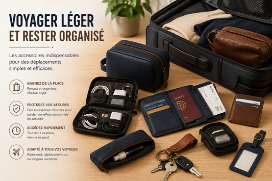 Quels accessoires emporter pour voyager léger et rester organisé ?