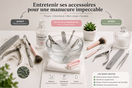 Comment entretenir et désinfecter vos accessoires de manucure pour les garder longtemps ?