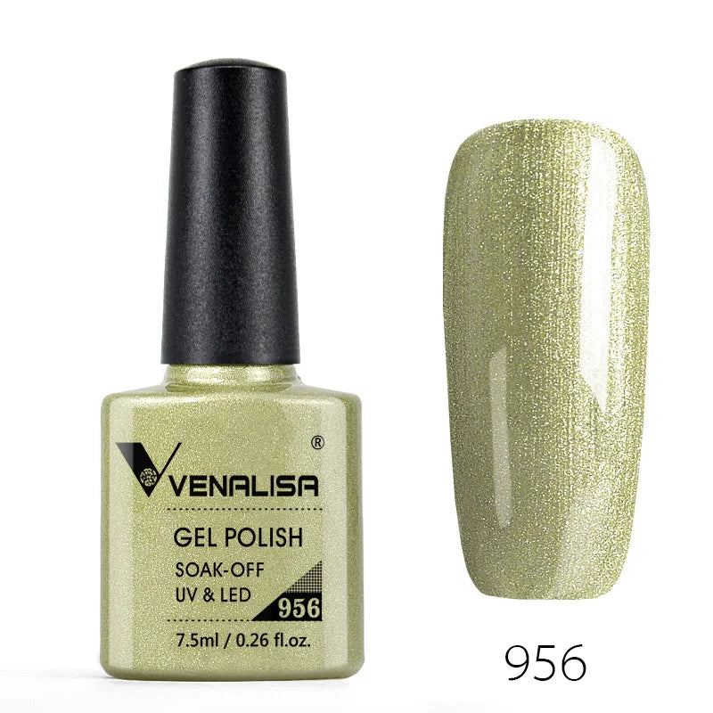 Vert - 956 - kaki scintillant - Venalisa 7.5ml