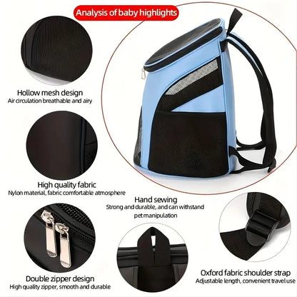Sac à dos de transport pour chat, randonnée et promenade