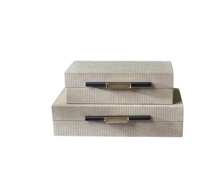Écrin Bijoux Luxe Beige - Texturé