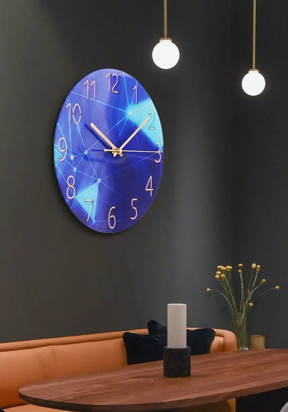 Horloge Murale Verre Design Paysage – Luxe Silencieuse 30cm