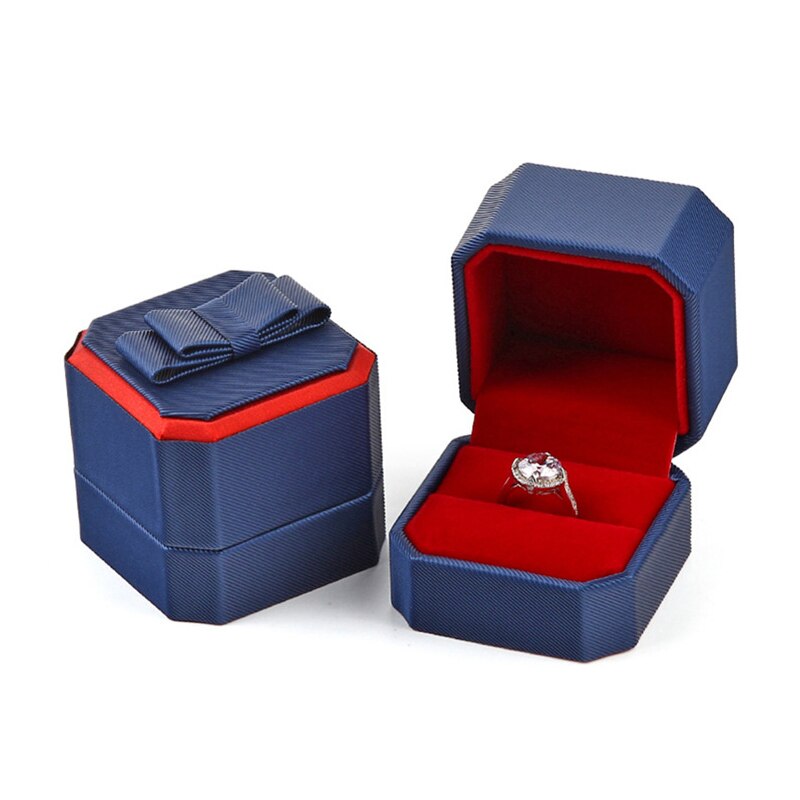 Écrin Bague Bleu & Rouge – Élégance contrastée