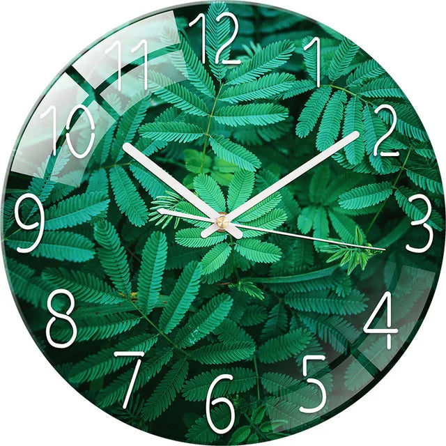 Horloge Murale Verre Design Paysage – Luxe Silencieuse 30cm