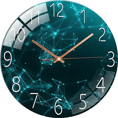 Horloge Murale Verre Design Paysage – Luxe Silencieuse 30cm