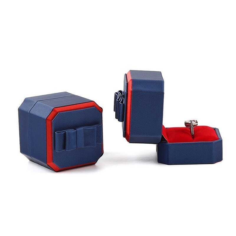 Écrin Bague Bleu & Rouge – Élégance contrastée