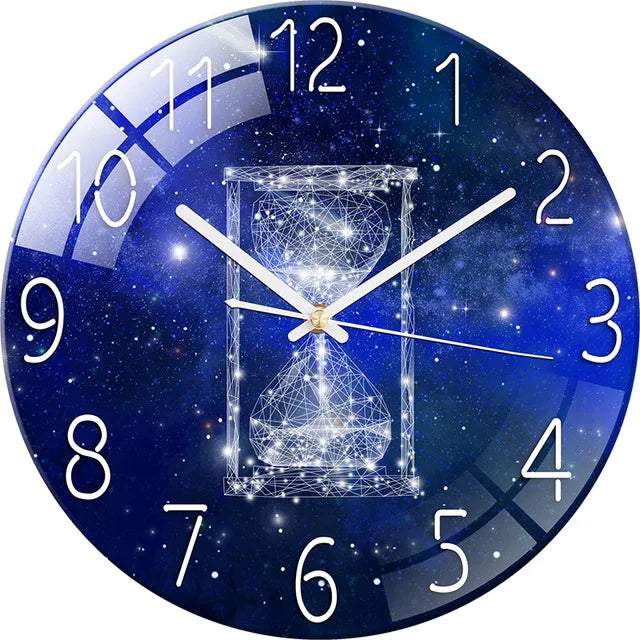 Horloge Murale Verre Design Paysage – Luxe Silencieuse 30cm
