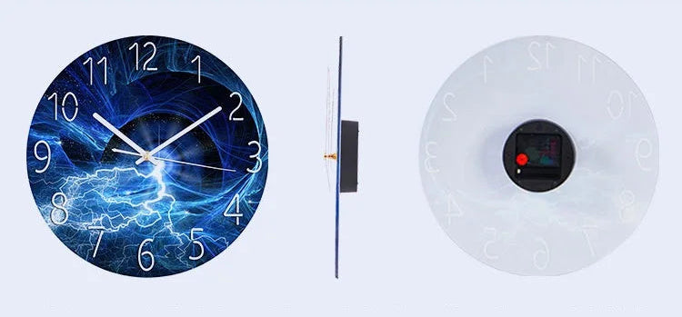 Horloge Murale Verre Design Paysage – Luxe Silencieuse 30cm