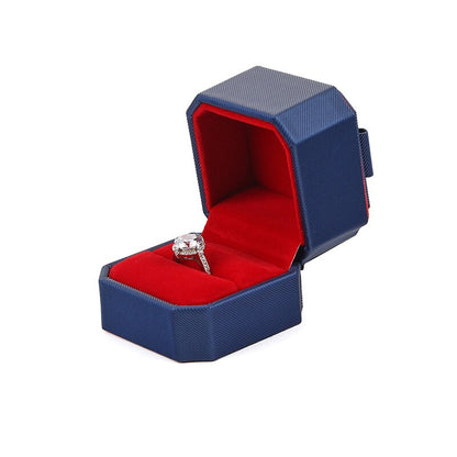 Écrin Bague Bleu & Rouge – Élégance contrastée