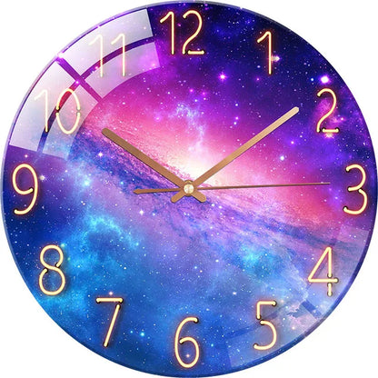 Horloge Murale Verre Design Paysage – Luxe Silencieuse 30cm