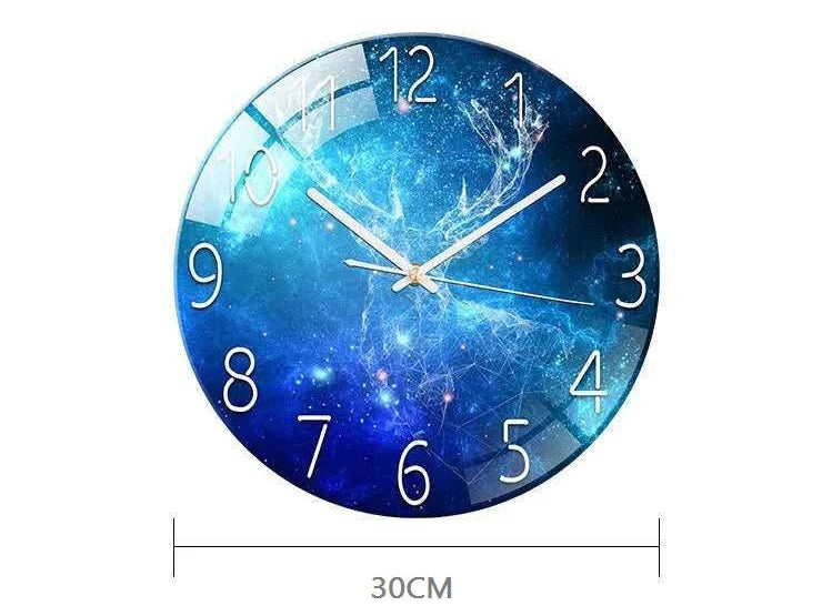 Horloge Murale Verre Design Paysage – Luxe Silencieuse 30cm