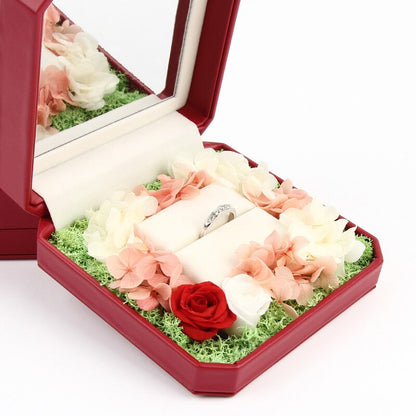 Écrin Bague Rose – Douceur romantique