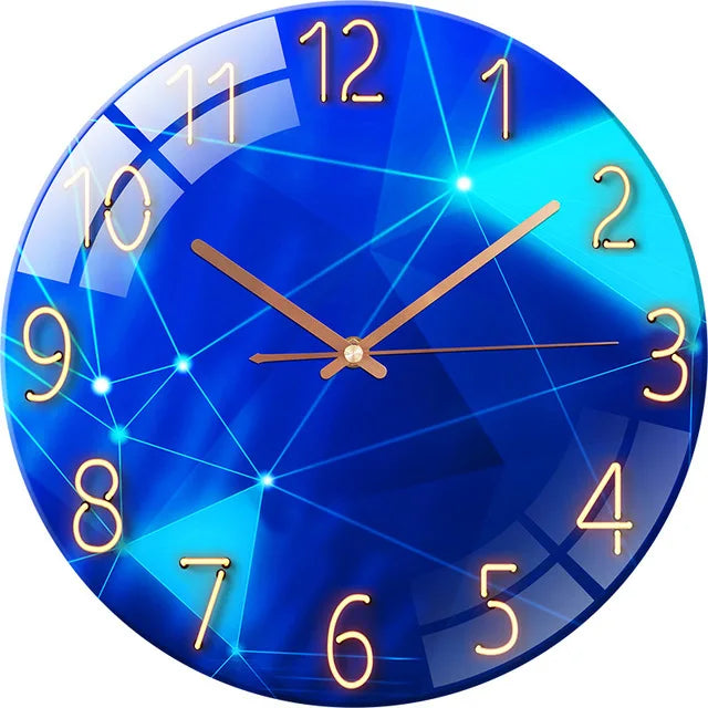 Horloge Murale Verre Design Paysage – Luxe Silencieuse 30cm