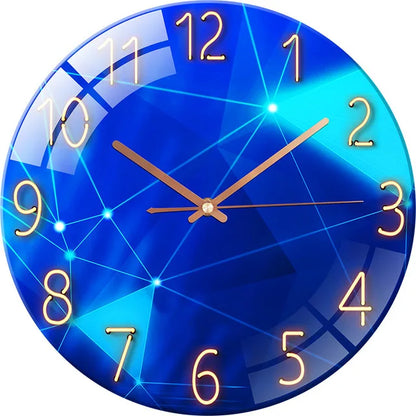 Horloge Murale Verre Design Paysage – Luxe Silencieuse 30cm