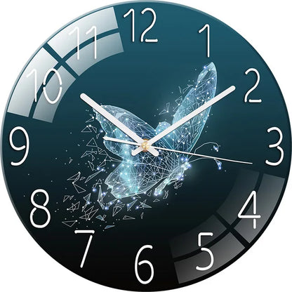 Horloge Murale Verre Design Paysage – Luxe Silencieuse 30cm