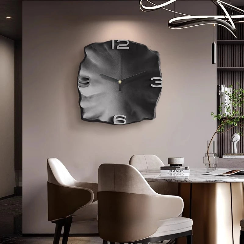 Horloge Murale Design Minéral 30 ou 40 cm – Élégance Contemporaine en Pierre et Céramique