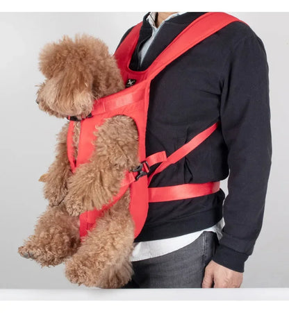 Porte-bébé pour chien avec harnais avant réglable et boucles sécurisées
