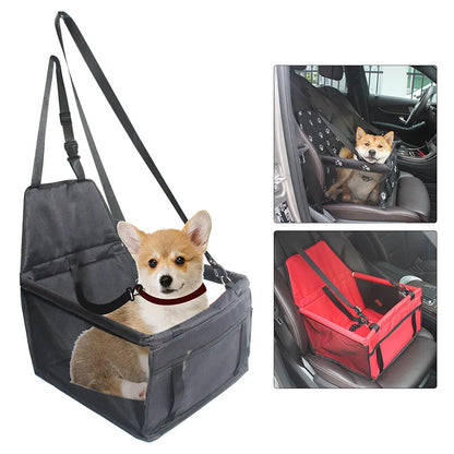Siège Auto Pliable pour Chien – Transport Sécurisé et Confortable