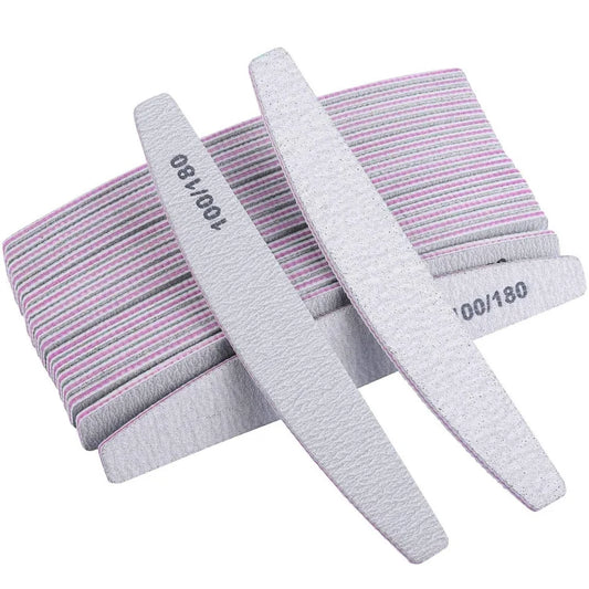 Lot de 10 Limes à Ongles Professionnelles 100/180