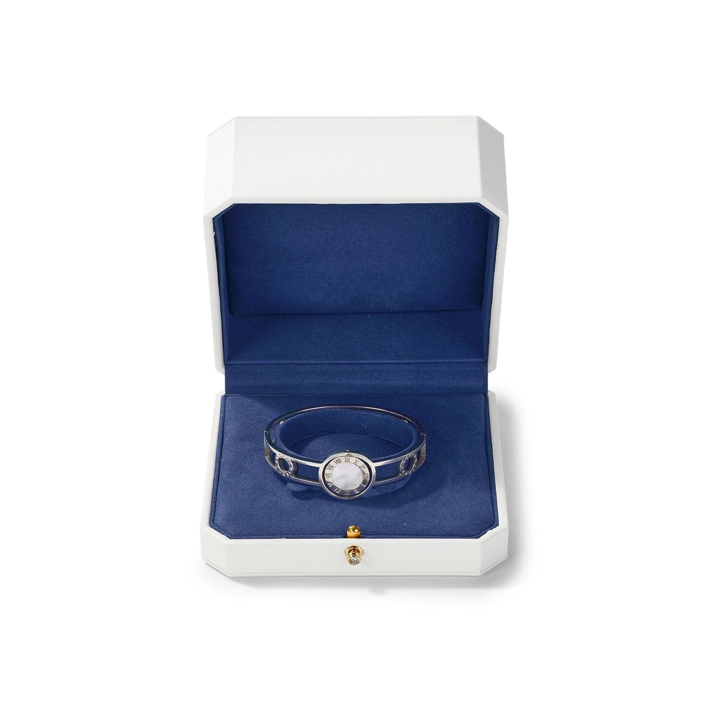 Écrin Bijoux Luxe Blanc & Bleu – Pureté