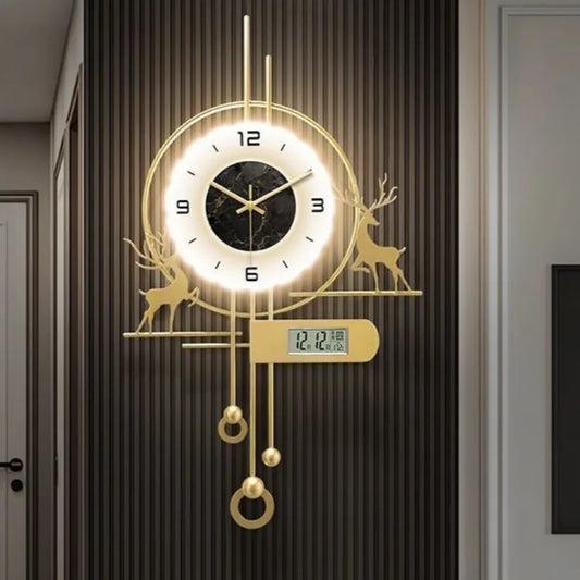 Horloge Murale Luxe Design Minimaliste – Art Contemporain, 3 Styles