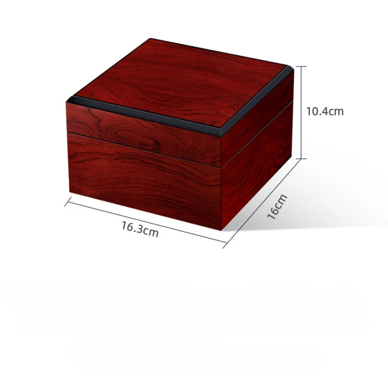 Écrin Montre Luxe Noir & Rouge