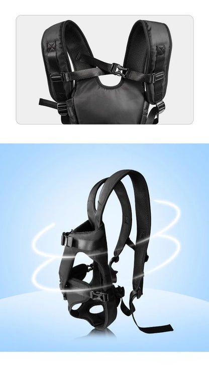 Porte-bébé pour chien avec harnais avant réglable et boucles sécurisées