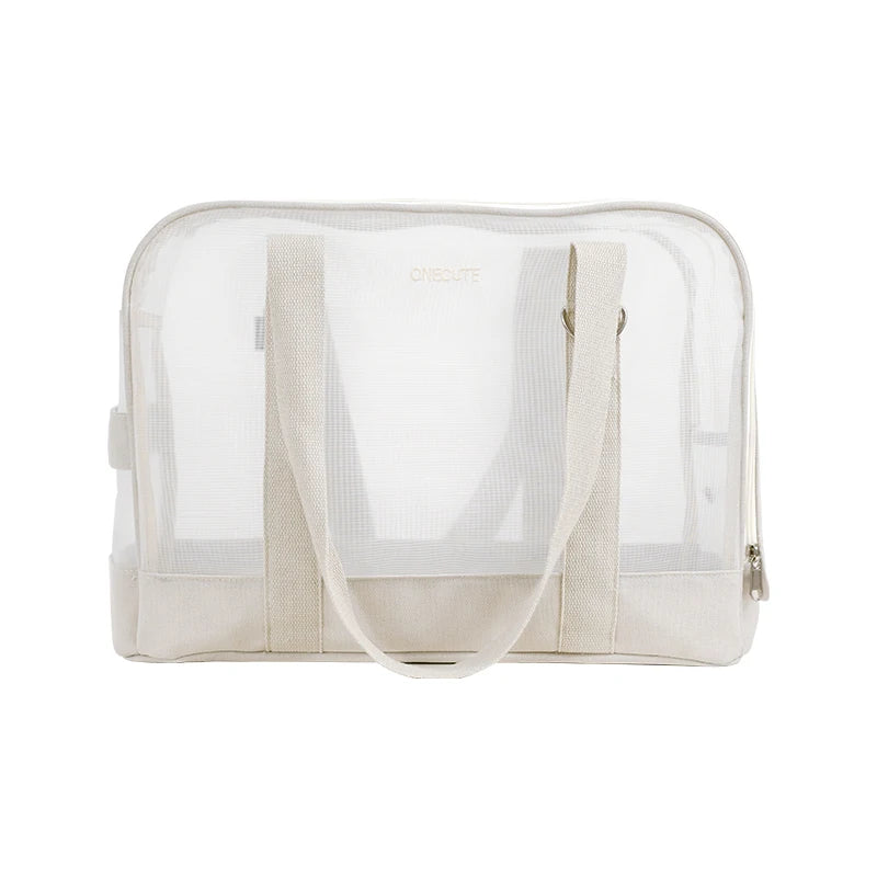 Sac de transport pour chien avec panneaux transparents et double poignée