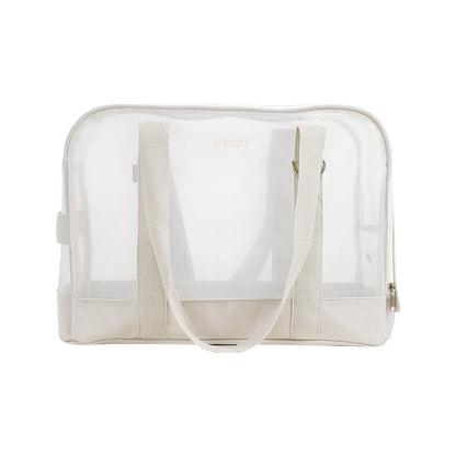 Sac de transport pour chien avec panneaux transparents et double poignée
