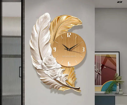 Horloge Murale Luxe Grande Taille Silencieuse – Version Lumineuse ou Standard, 3 Styles