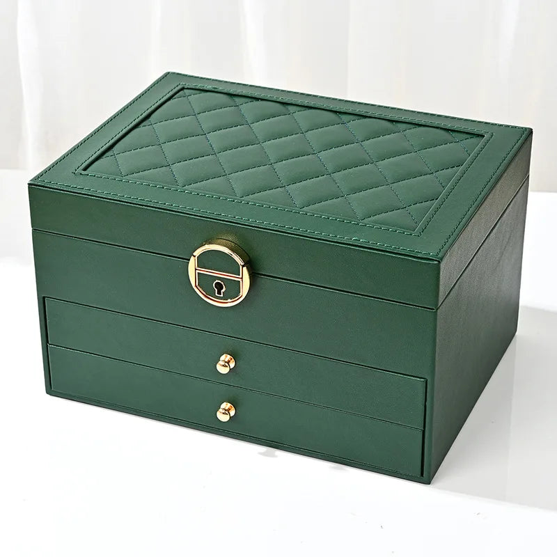Écrin Bijoux Cuir Multi-Couches – Grand Organisateur