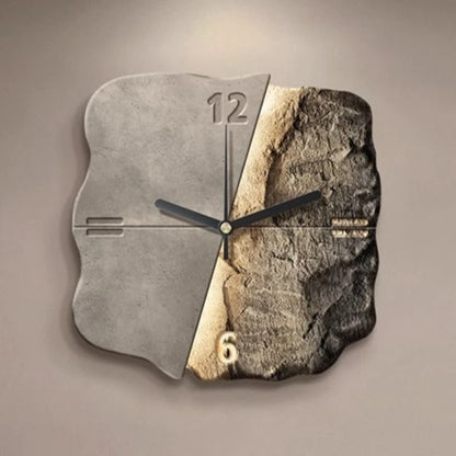 Horloge Murale Design Minéral 30 ou 40 cm – Élégance Contemporaine en Pierre et Céramique