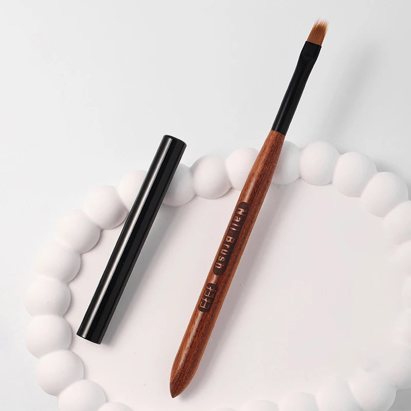 Pinceau en Bois de Santal pour Ongles – Outil de Précision pour Dessin et Décoration