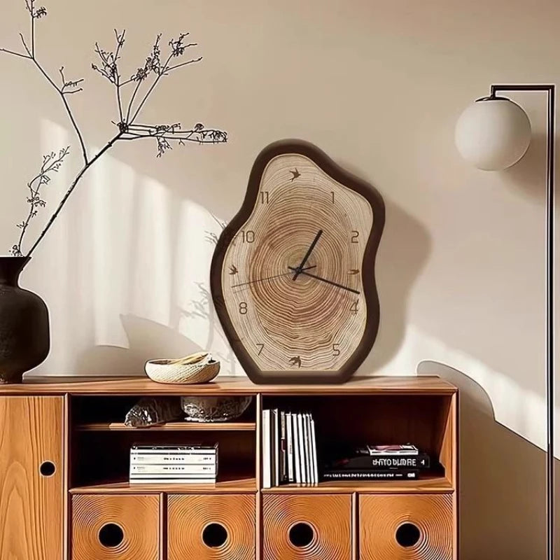 Horloge Murale Rétro Design Géométrique – Style Néoclassique 25x35cm