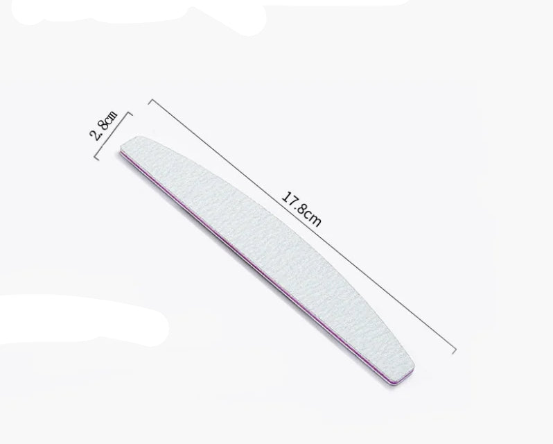 Lot de 10 Limes à Ongles Professionnelles 100/180