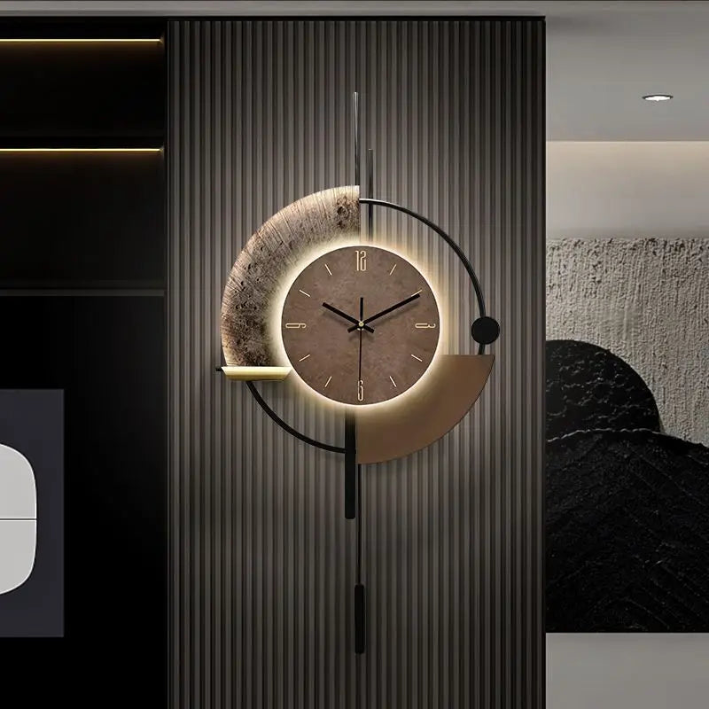 Horloge Murale Lumineuse Design Halo – Silencieuse et Élégante