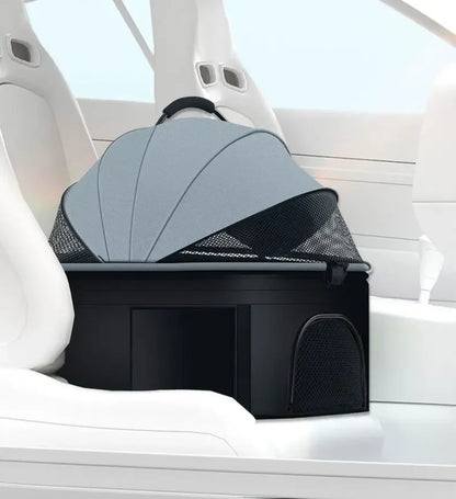Poussette pour animaux 3en1 pliable avec nacelle détachable