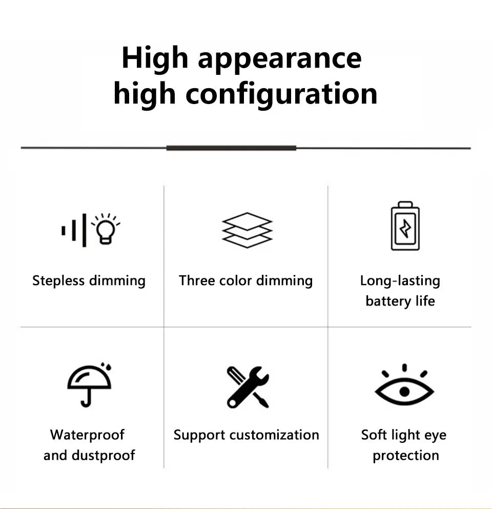 Lampe de Table LED Rétro Rechargeable – 3 Intensités & Tactile
