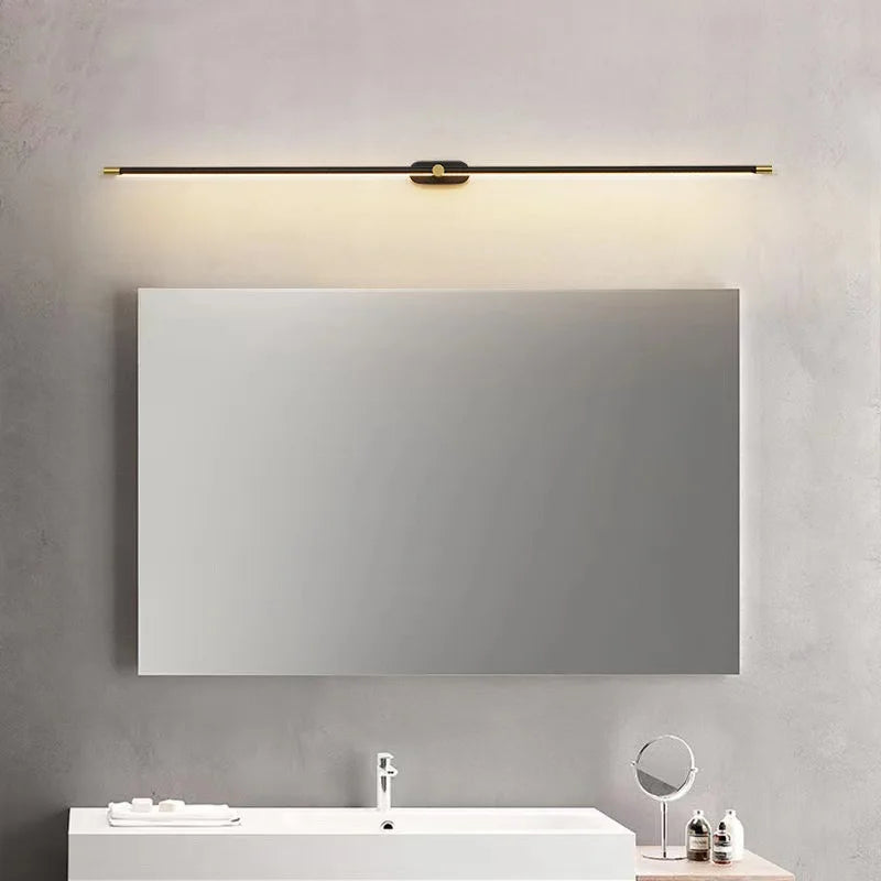 Applique Miroir LED Minimaliste – Salle de Bain & Chambre, 3 Tailles & 2 Lumières