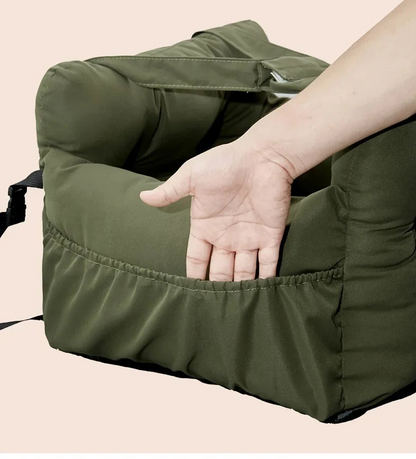 Siège Auto pour Petit Chien – Ceinture Sécurité, Antidérapant & Lavable